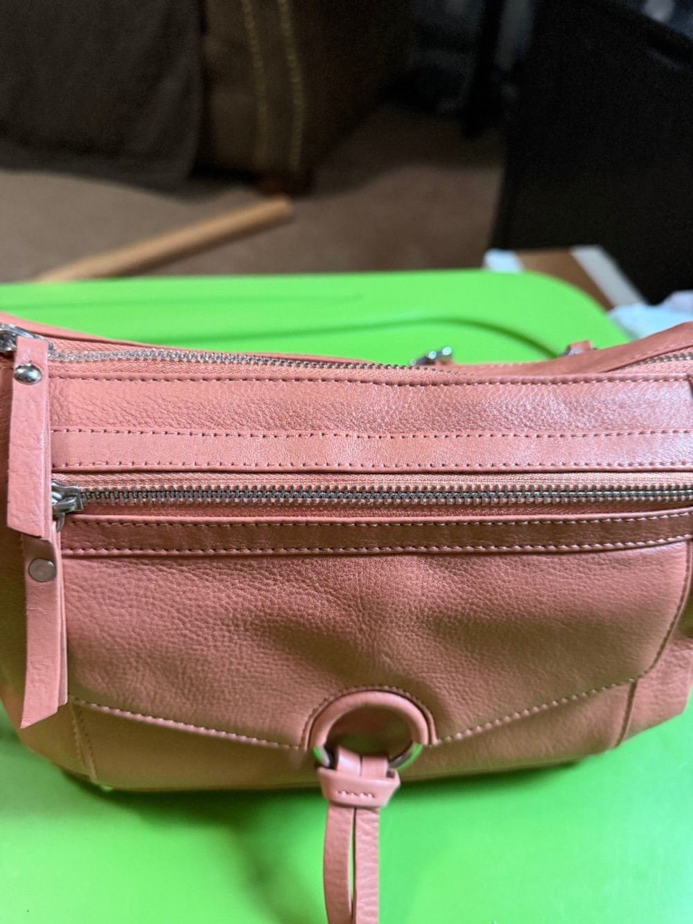 Genuine leather crossbody bag